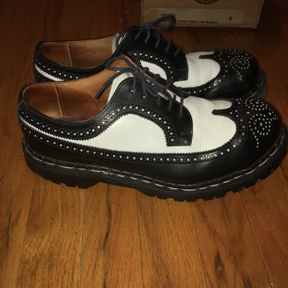 Vintage Gripfast Oxford Black-White wingtip brogue - Picture 2 of 8